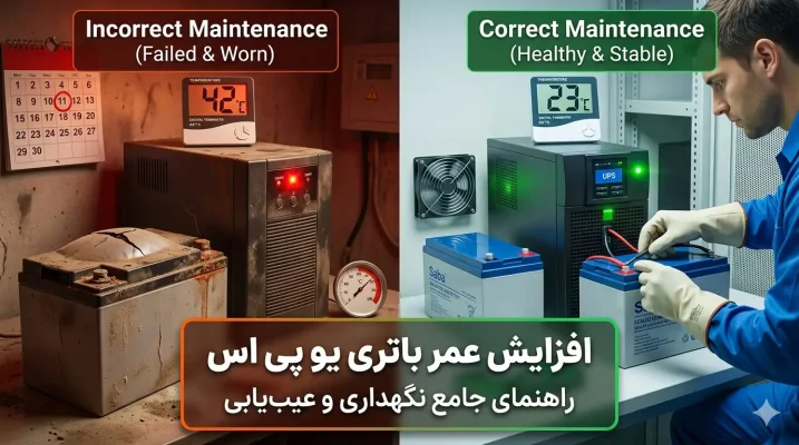 افزایش عمر باتری یو پی اس