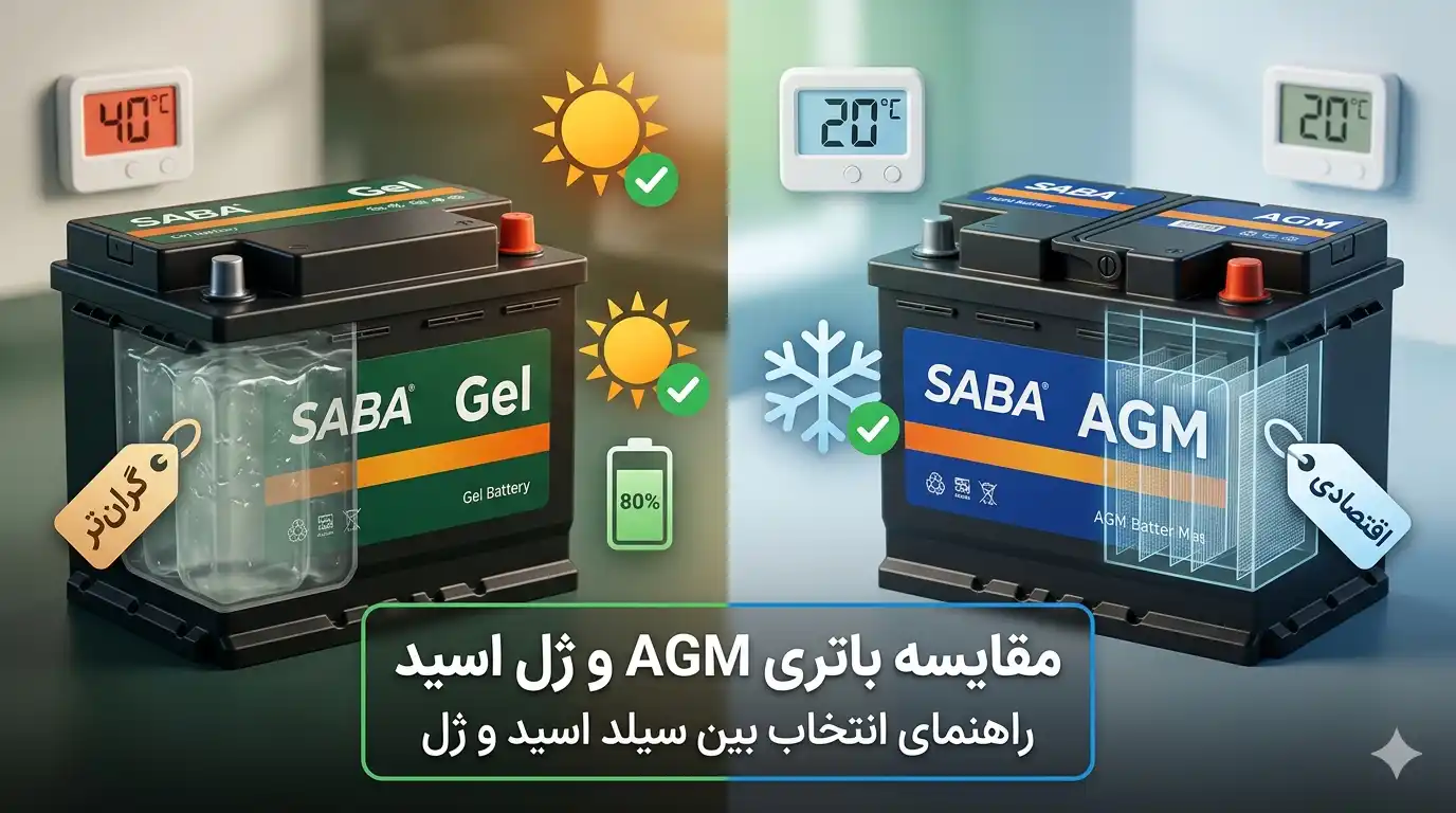 مقایسه باتری AGM و ژل اسید