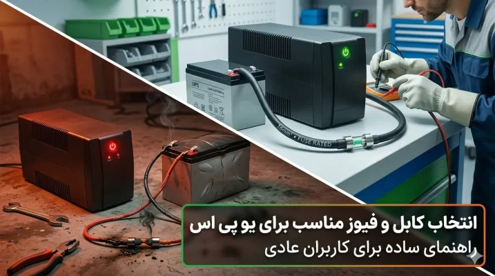 انتخاب کابل و فیوز مناسب برای یو پی اس