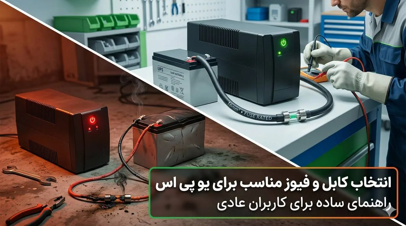 انتخاب کابل و فیوز مناسب برای یو پی اس