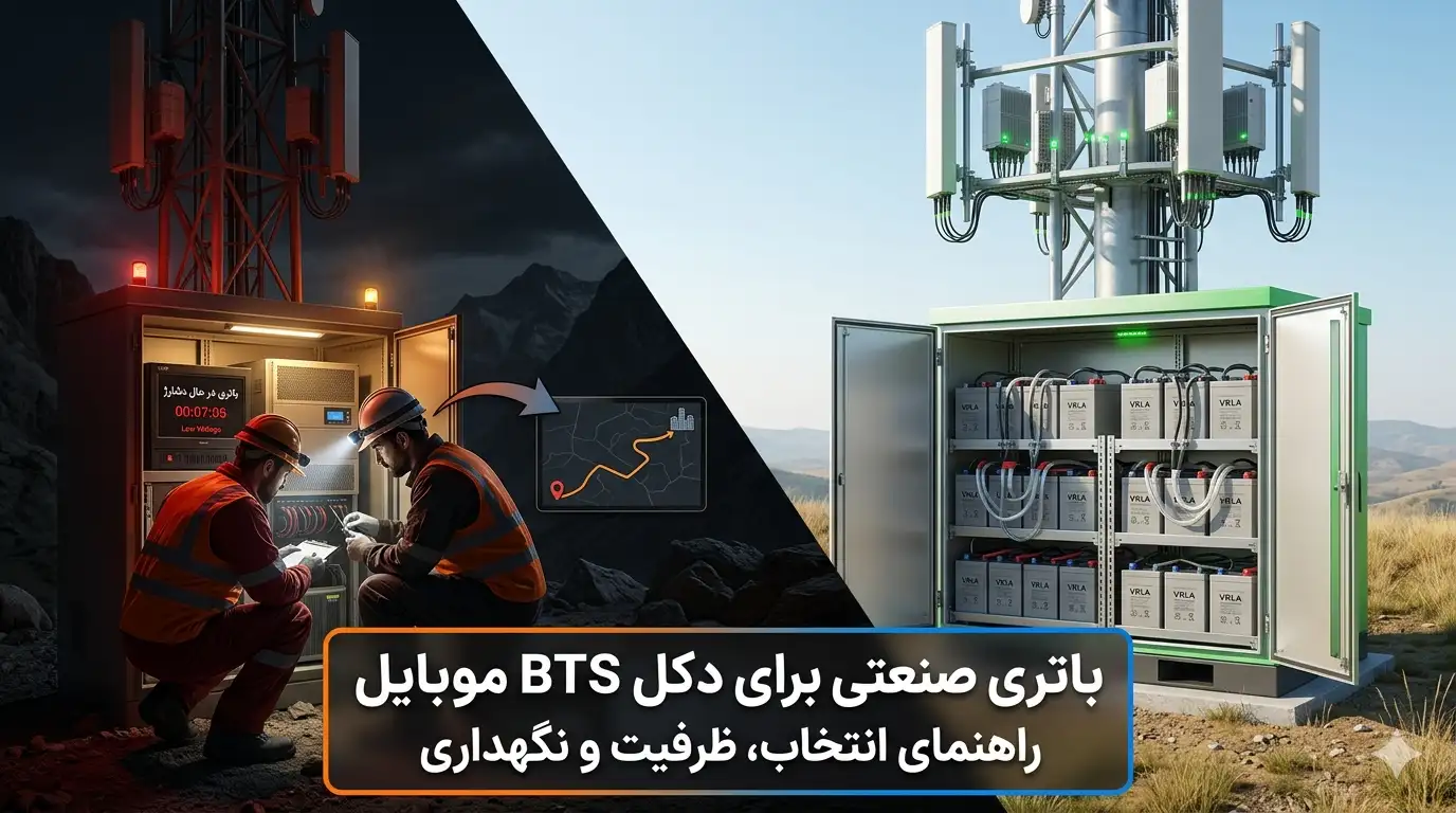 باتری صنعتی برای دکل BTS موبایل