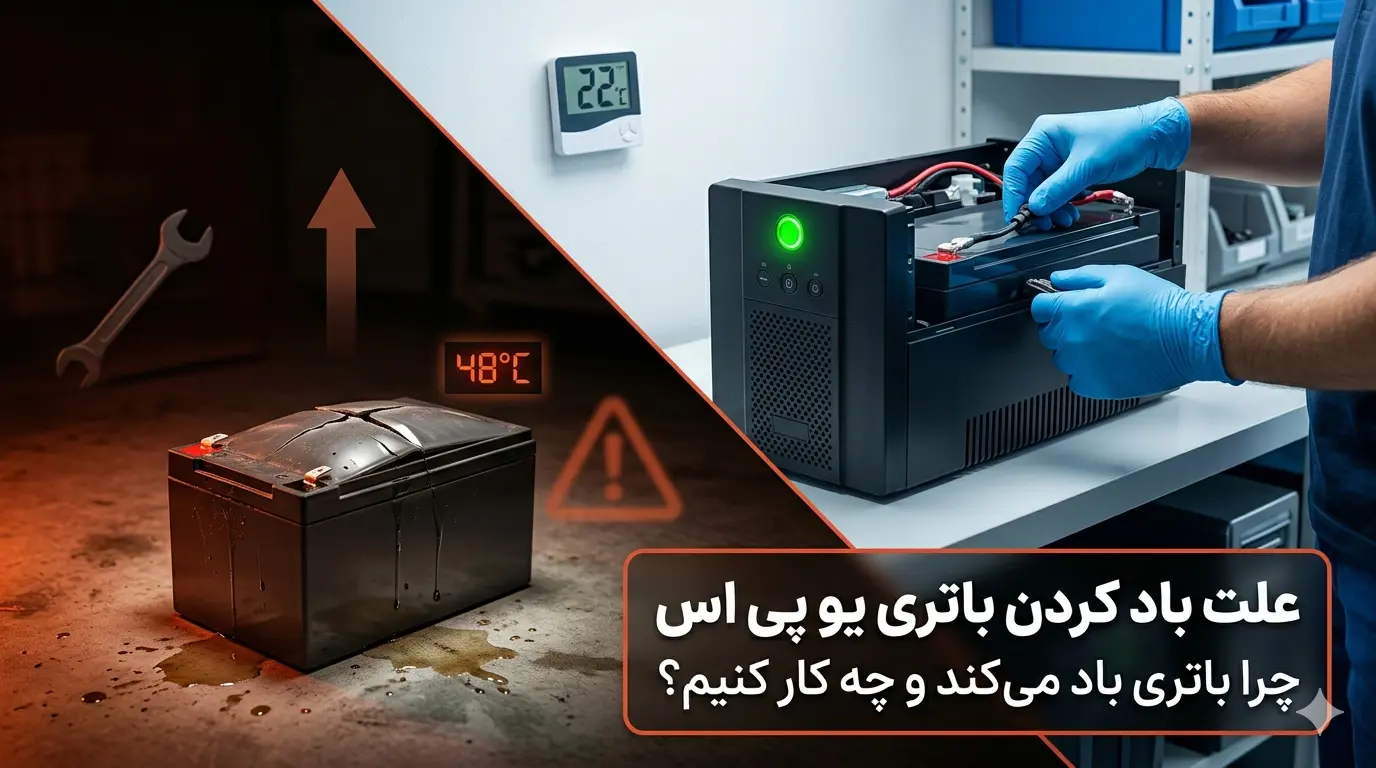 باد کردن باتری یو پی اس