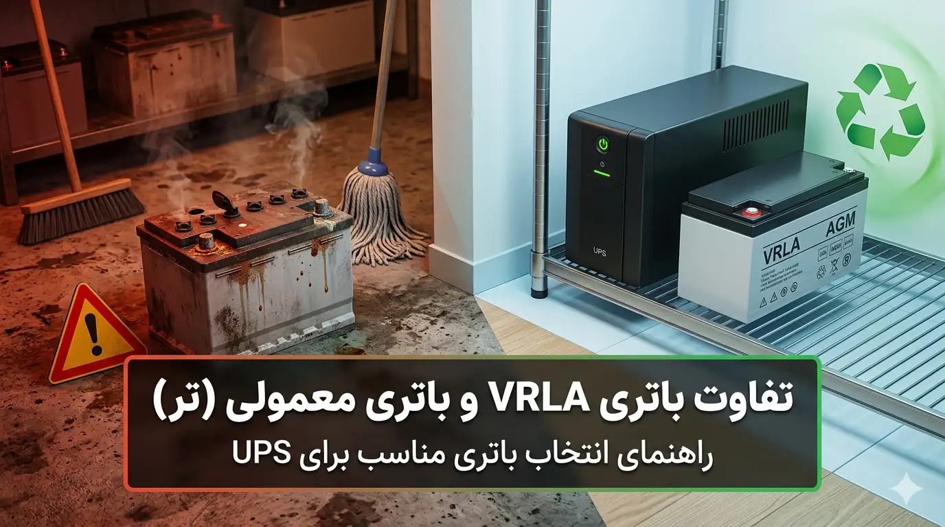 تفاوت باتری VRLA و باتری معمولی (تر)