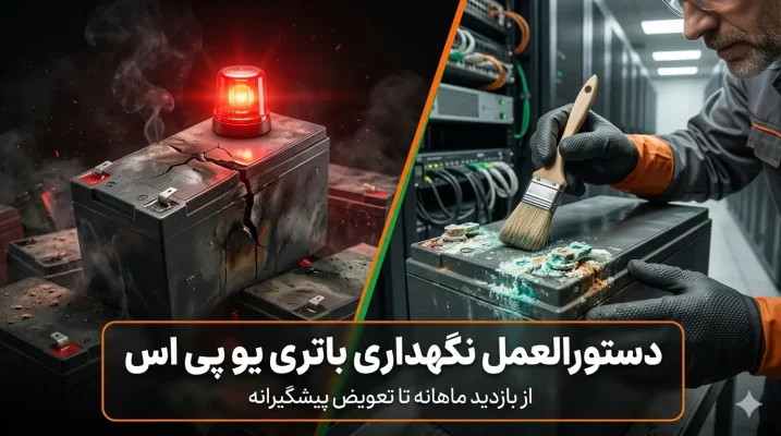 دستورالعمل نگهداری باتری یو پی اس