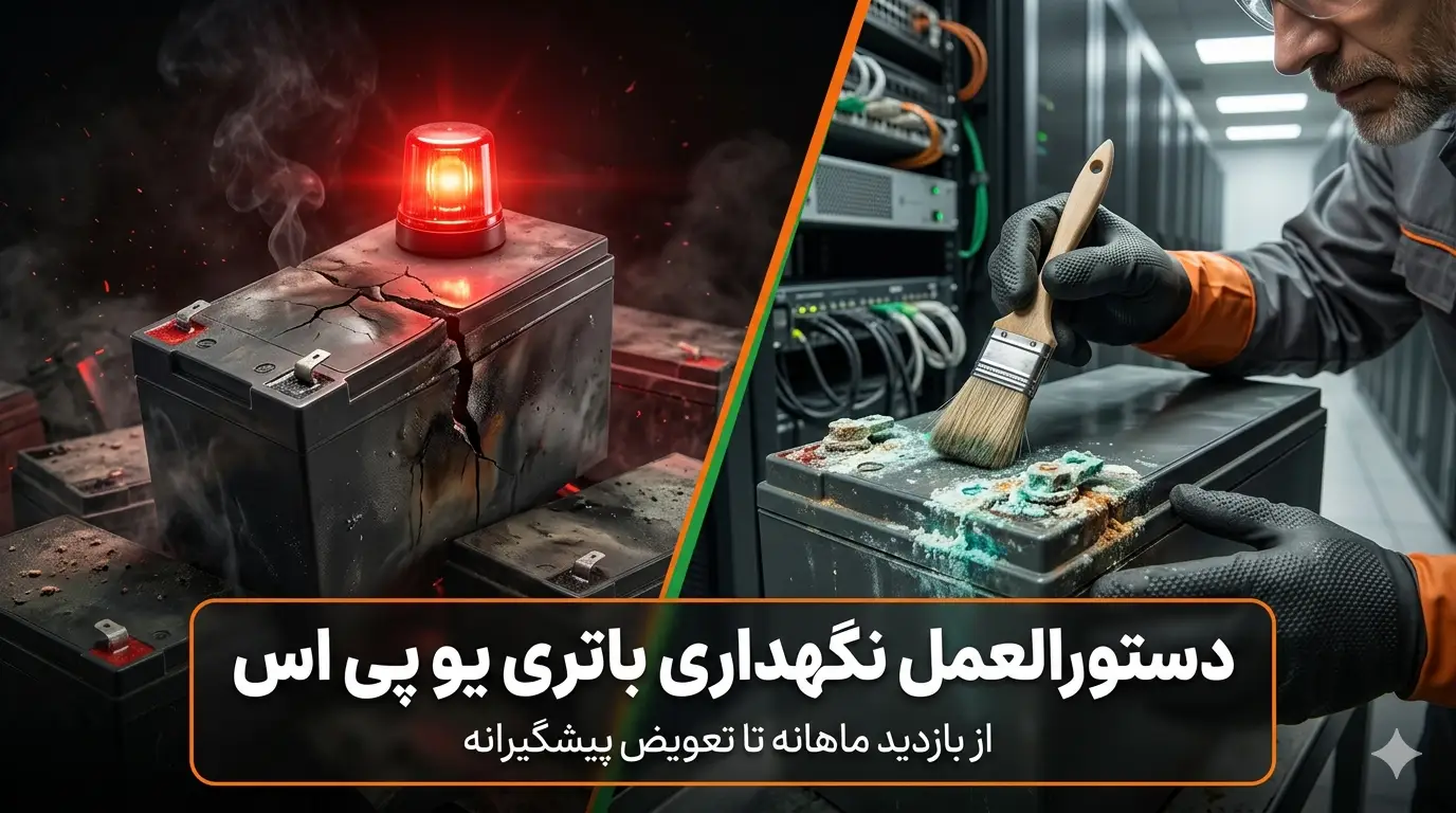دستورالعمل نگهداری باتری یو پی اس